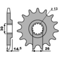 PBR Steel Standard Front Sprocket 335 - 630 for Honda CBX1000