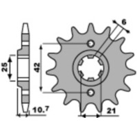 PBR Standard Stahlritzel vorne 338 - 530 für Honda CB500, CB550, CB650