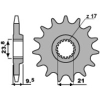 PBR Steel Standard Front Sprocket 342 - 520 for Honda CR250R, CR500R, CRF450L HM CRE-F450R 342.15.18NC