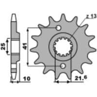 PBR Standard Stahlritzel vorne 345 - 520 für Honda, Yamaha, Aprilia