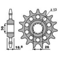 PBR Racing Steel Standard Front Sprocket 347M - 520 for Honda CB600FHORNET, CB900FHORNET, CBR1000RR
