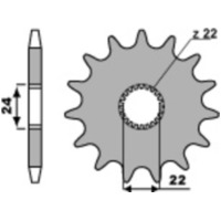 PBR Steel Standard Front Sprocket 406 - 520 for Aprilia AF1125, CLASSIC125, ETX125 406.17.18NC