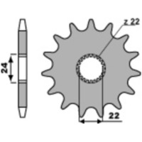 PBR Standard Stahlritzel vorne 406 - 520 für Aprilia AF1125, CLASSIC125, ETX125 406.17.18NC