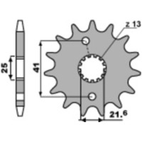 PBR Standard Stahlriztel vorne 438 - 520 für Aprilia, Suzuki, Yamaha 438.16.18NC