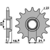 PBR Standard Stahlritzel vorne 443 - 520 für Yamaha XJ600N, XJ600SDIVERSION