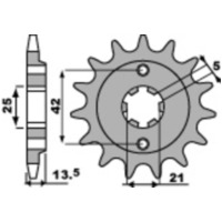 PBR Standard Stahlritzel vorne 494 - 530 für Ducati 750F1, INDIANA350, PANTAH500