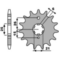 PBR Steel Standard Front Sprocket 509 - 530