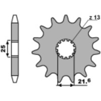 PBR Steel Standard Front Sprocket 518 - 630 for Kawasaki Z650, Z750, Z900 Suzuki GS1100, GS750, GSX1100 518.15.18NC