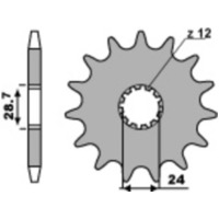 PBR Standard Stahlritzel vorne 526 - 530 für Kawasaki GPZ750, GPZ900, NINJAZX-12R 526.17.18NC