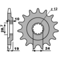 PBR Steel Standard Front Sprocket 532 - 530 for Kawasaki NINJAZX-10TOMCAT