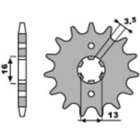 PBR Standard Stahlritzel vorne 563 - 420 für Suzuki JR50