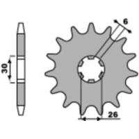 PBR Steel Standard Front Sprocket 568 - 530 for Yamaha XS650 568.17.18NC