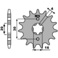 PBR Steel Standard Front Sprocket 710 - 428