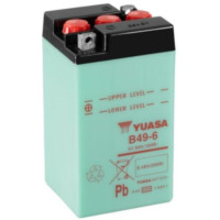 YUASA Battery Conventional without Acid Pack - B49-6 for BMW R25/2, R25/3, R51/2 Cagiva BLUES125, CRUISER125, FRECCIA125