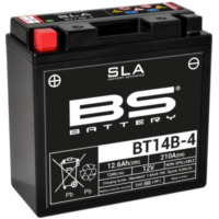 BS BATTERY SLA Battery Maintenance Free Factory Activated - BT14B-4 for Yamaha FJR1300, FZS1000, FZS1000S Hyosung GV650, GV650AQUILA