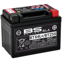 BS BATTERY SLA Wartungsfreie Batterie Werkseitig aktiviert - BTX4L+ / BTZ5S für KTM, Derbi, Aprilia