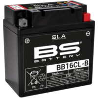 BS BATTERY SLA Wartungsfreie Batterie Werkseitig aktiviert - BB16CL-B für Kawasaki KLF300BAYOU, KLF400BAYOU