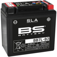 BS BATTERY SLA Wartungsfreie Batterie Werkseitig aktiviert - BB7L-B2 für MBK, Peugeot, Yamaha