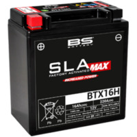 BS BATTERY SLA Max Wartungsfreie Batterie Werkseitig aktiviert - BTX16H für Piaggio, BMW, Gilera