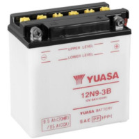 YUASA Konventionelle Batterie ohne Säurepack - 12N9-3B für Honda REBEL250 Kawasaki H1500MACHIII