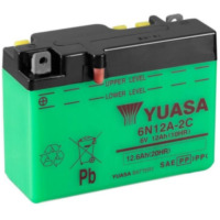 YUASA Konventionelle Batterie ohne Säurepack - 6N12A-2C/B54-6 für Honda CB125, CM125, SH125