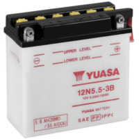 YUASA Battery Conventional without Acid Pack - 12N5-3B for Yamaha RD125, TZR250, XJ550 Suzuki DR600