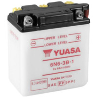 YUASA Konventionelle Batterie ohne Säurepack - 6N6-3B-1 für Yamaha XT250, XT500 Kawasaki KE100