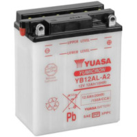 YUASA Battery Conventional without Acid Pack - YB12AL-A2 for Yamaha, Peugeot, Aprilia