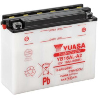 YUASA Konventionelle Batterie ohne Säurepack - YB16AL-A2 für Ducati, Yamaha, Cagiva