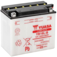 YUASA Konventionelle Batterie ohne Säurepack - YB16L-B für Kawasaki GPZ1100, Z1000