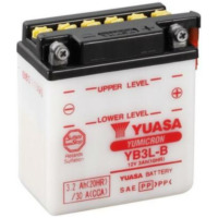 YUASA Battery Conventional without Acid Pack - YB3L-B for Yamaha DT125, DT200, DT80 Kawasaki KH125