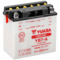YUASA Battery Conventional without Acid Pack - YB7-A for Mash, Peugeot, Piaggio