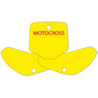 STARTNUMMERNFELD SchwarzBIRD BLAU für Kawasaki KX65