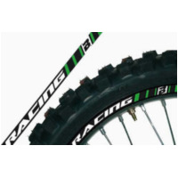 BLACKBIRD Wheel Graphic Stickers Green Universal