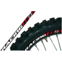 BLACKBIRD Wheel Graphic Stickers Red Universal