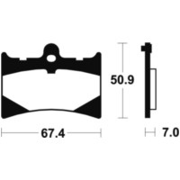 TECNIUM Bremsbelage MTR101 Sintermetall für Aprilia, Gilera, Benelli