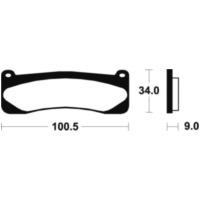TECNIUM Sintered Metal Brake Pads - MTR207