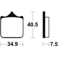 TECNIUM Sintered Metal Brake Pads - MTR262 for Husqvarna, Benelli, Ducati