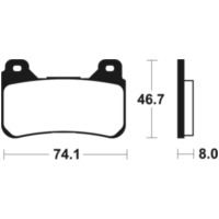 TECNIUM Bremsbelage MTR309 Sintermetall für Honda CB1000R, CBR1000RR, CBR600RR