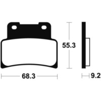 TECNIUM Bremsbelage MTR344 Sintermetall für Aprilia MANA850, RS125, SHIVER750