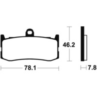 TECNIUM Bremsbelage MTR364 Sintermetall für Triumph DAYTONA675