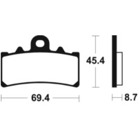 TECNIUM Sintered Metal Brake Pads - MTR377 for KTM, BMW, Husqvarna