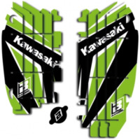 BLACKBIRD Dream Graphic 4 Kühlerlamellen Grafik-Kit für Kawasaki KXF