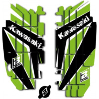 BLACKBIRD Dream Graphic 4 Radiator Louvers Graphic Kit for: Kawasaki KXF A402N