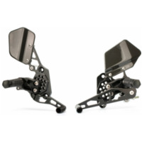 GILLES TOOLING AS31GT Einstellbare Fußrastenanlage Schwarz für Ducati 748, 916, 996