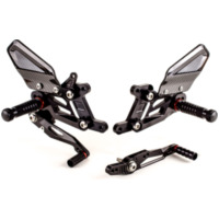 GILLES FXR Rearset Black for: BMW S1000R/RR for S1000RR