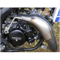 BIG ONE RAW Exhaust Line Steel Pipe/Black Aluminium Silencer for Beta RR50ENDURO, RR50MOTARD, RRT50ENDURO