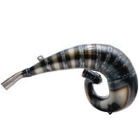 BIG ONE Factory Exhaust Line Steel Pipe/Black Aluminium Silencer for Fantic ENDURO50, MOTARD50