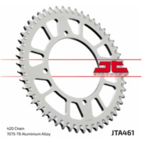 JT SPROCKETS Aluminium Ultraleichtes selbstreinigendes Kettenrad 461-520 für Kawasaki KX100, KX80, KX85 Suzuki RM100 JTA461.52BLK