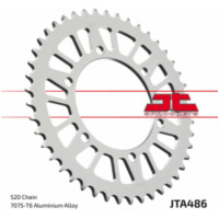 JT SPROCKETS Aluminium Ultra-Light Rear Sprocket 486 - 520 for Kawasaki NINJA250R JTA486.49BLK